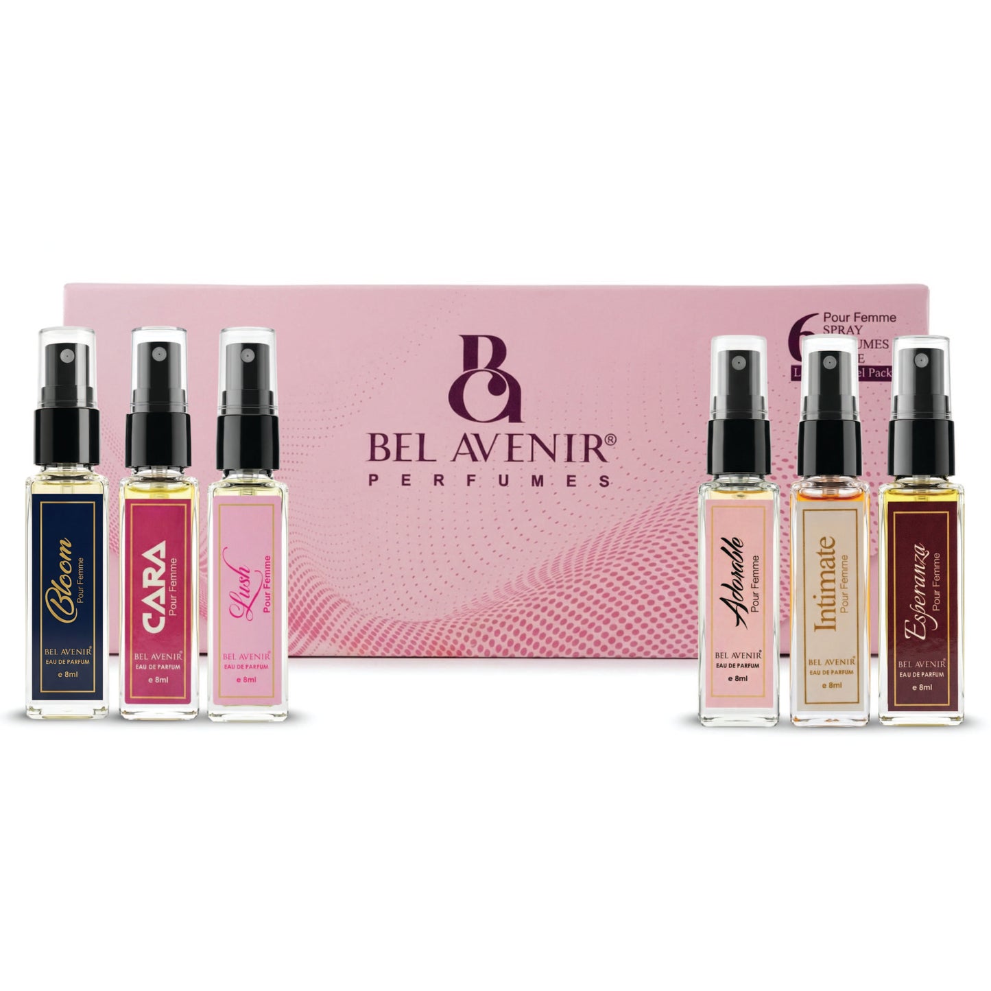 Bel Avenir's luxury long lasting discovery gift set for Women - 8ml each