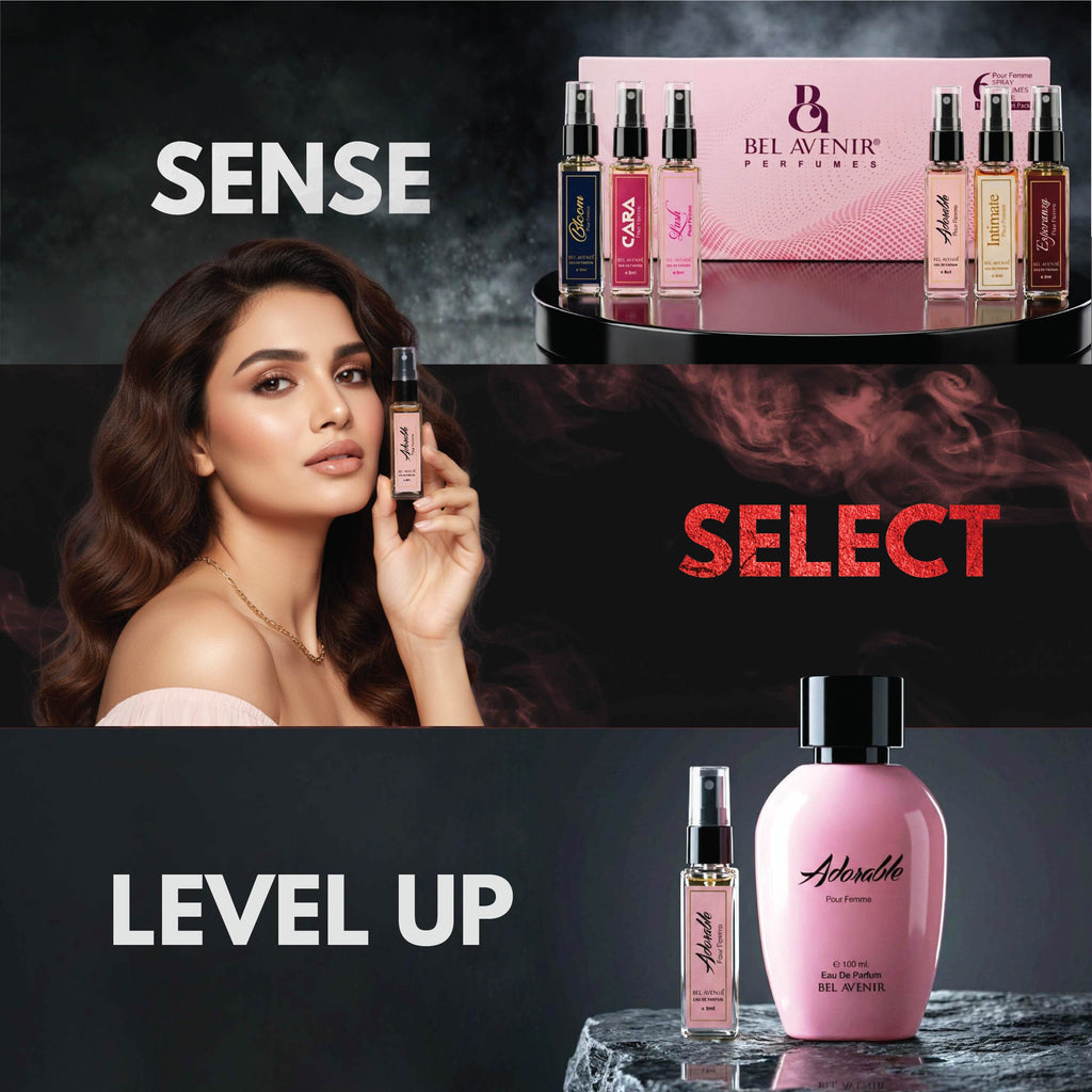 Bel Avenir's luxury long lasting discovery gift set for Women - 8ml each