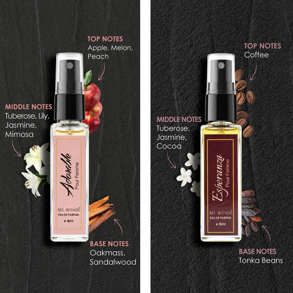 Bel Avenir's luxury long lasting discovery gift set for Women - 8ml each