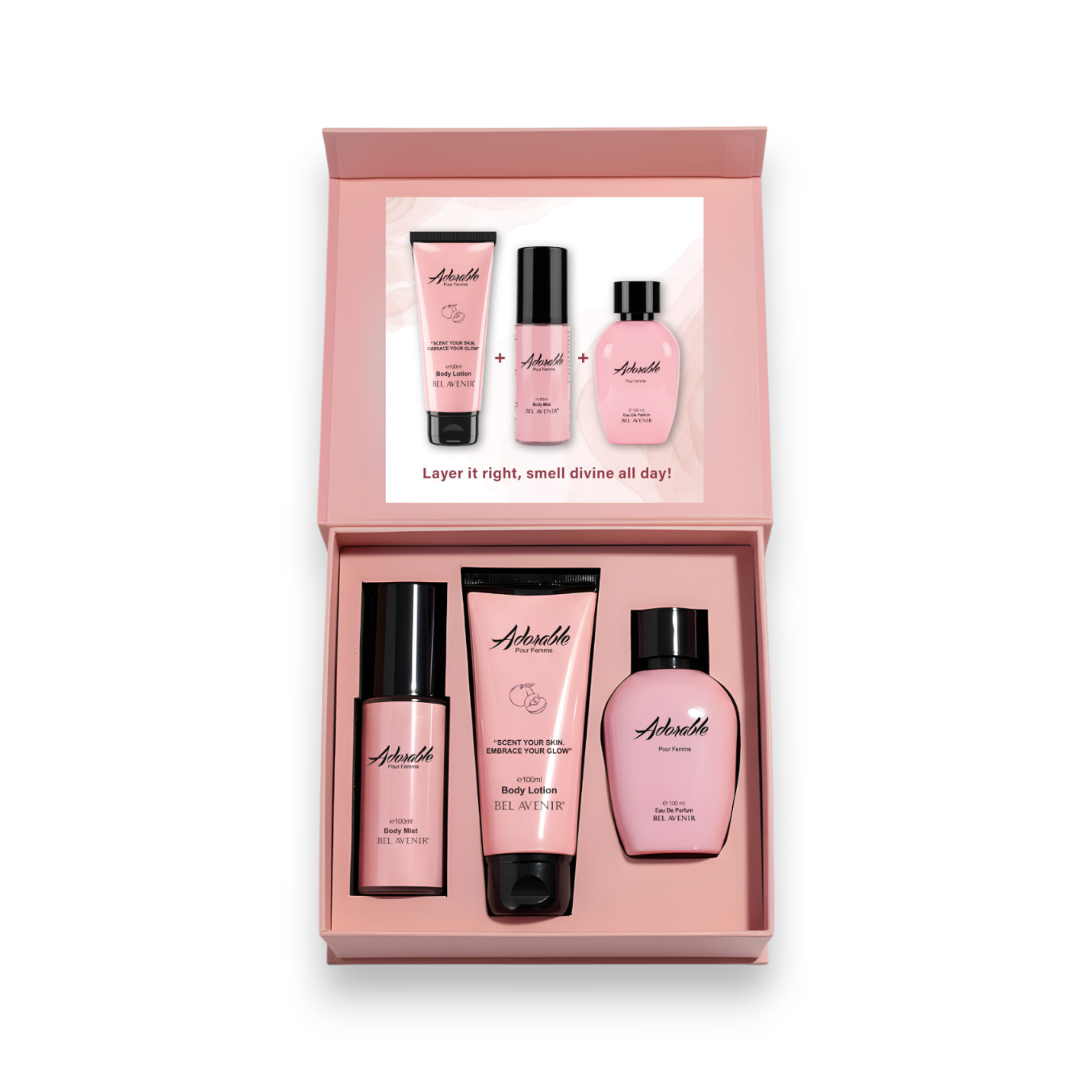 Adorable - Her Luxe Layering Gift Set by Bel Avenir Perfumes