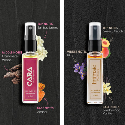 Bel Avenir's luxury long lasting discovery gift set for Women - 8ml each