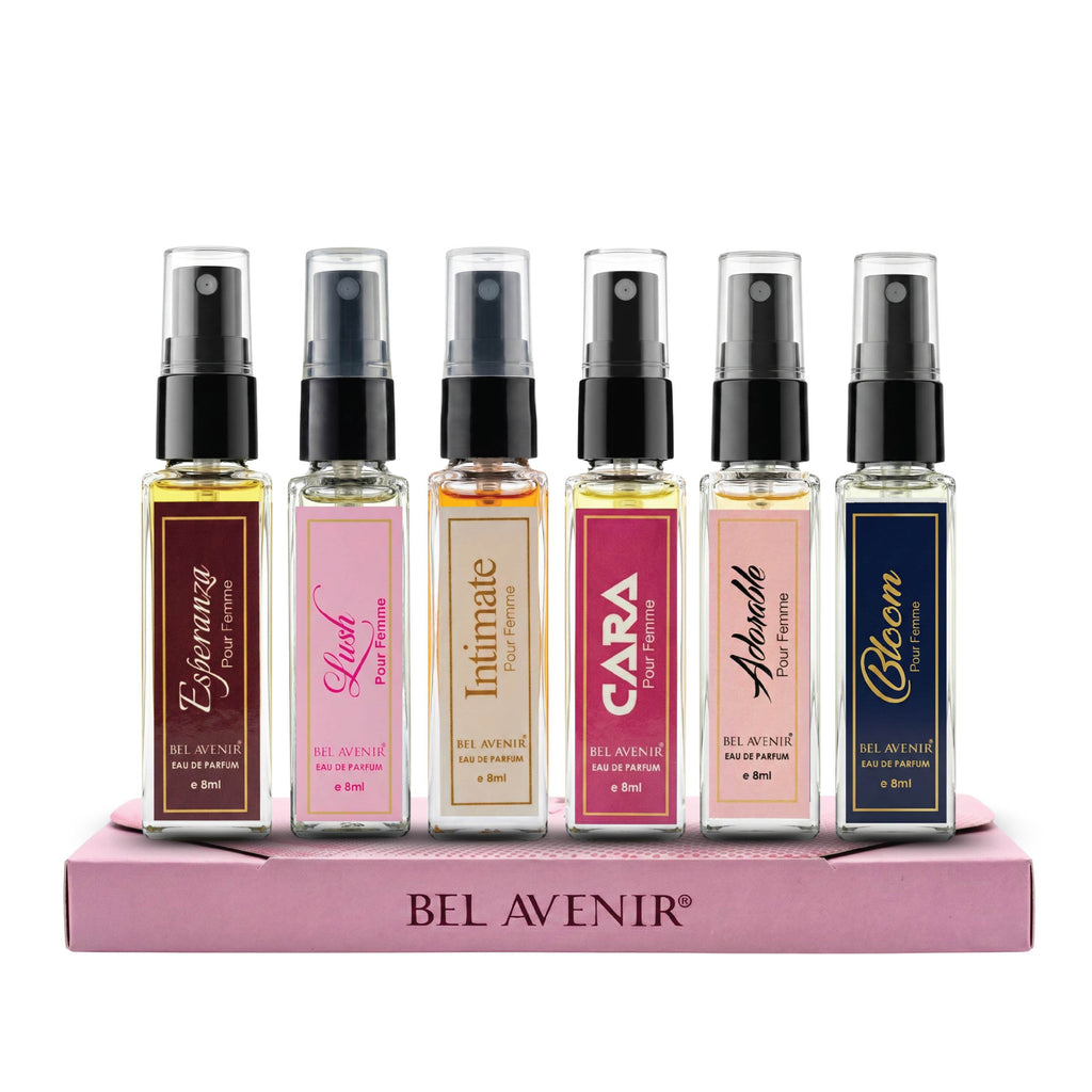 Bel Avenir's luxury long lasting discovery gift set for Women - 8ml each