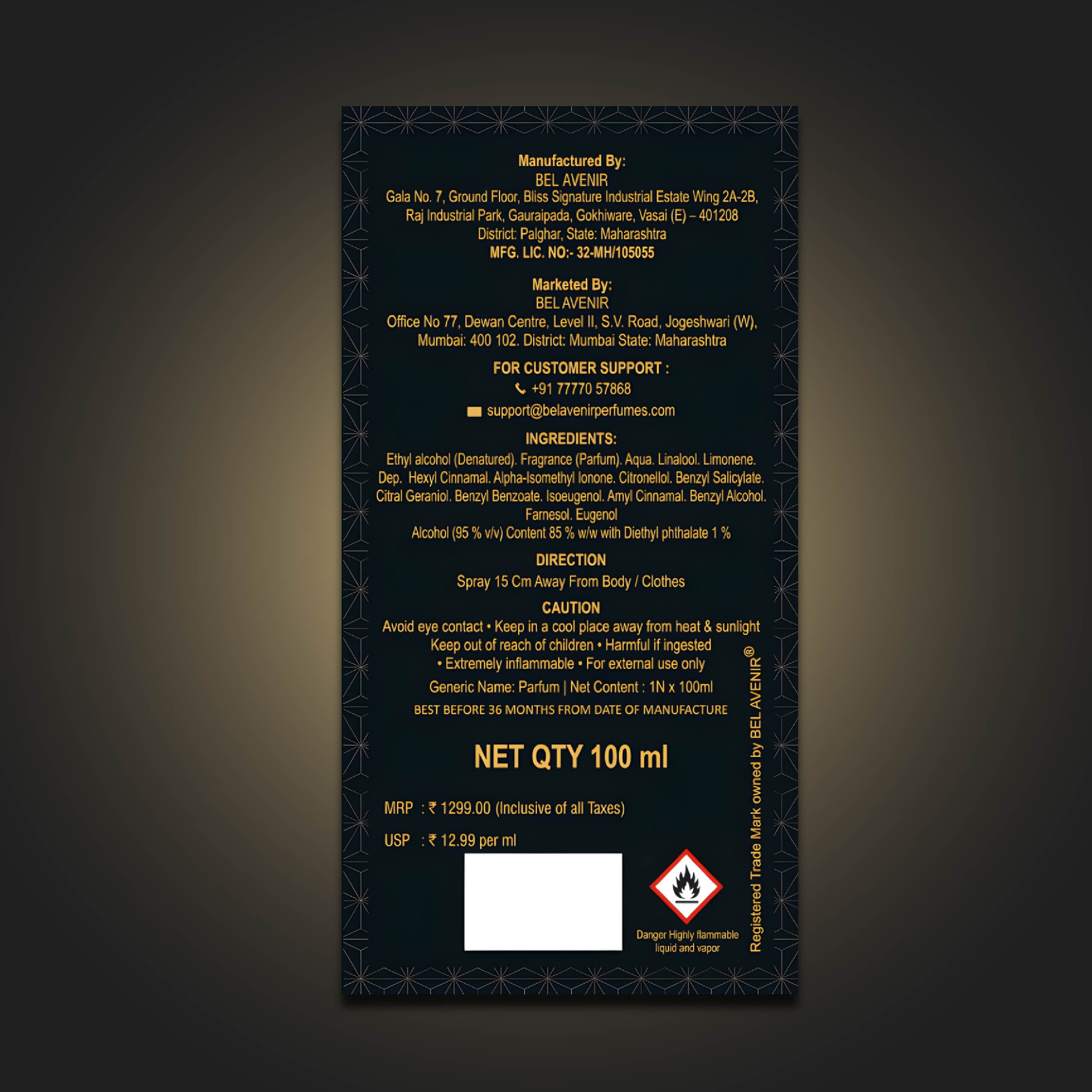 CUIR TOSCAN Men - (100ml)