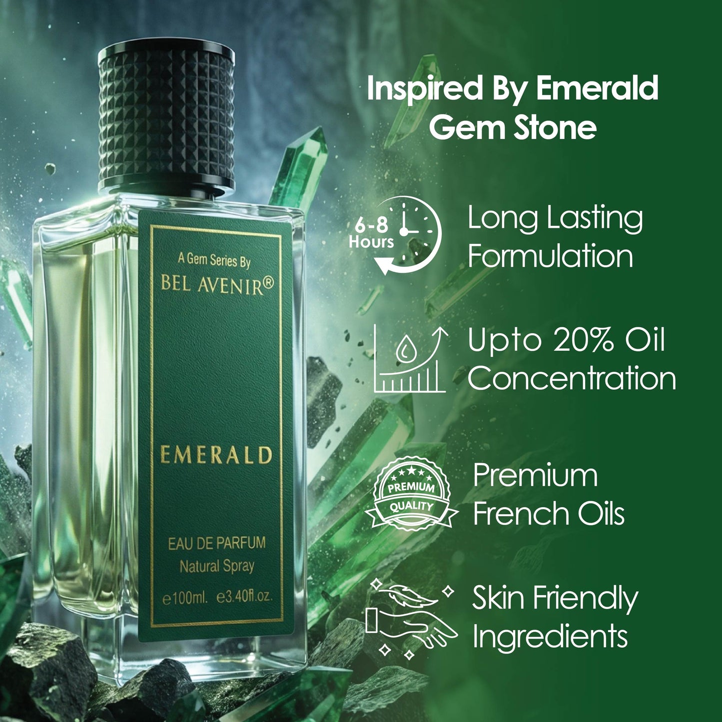 EMERALD - A gem series by Bel Avenir (100ml)