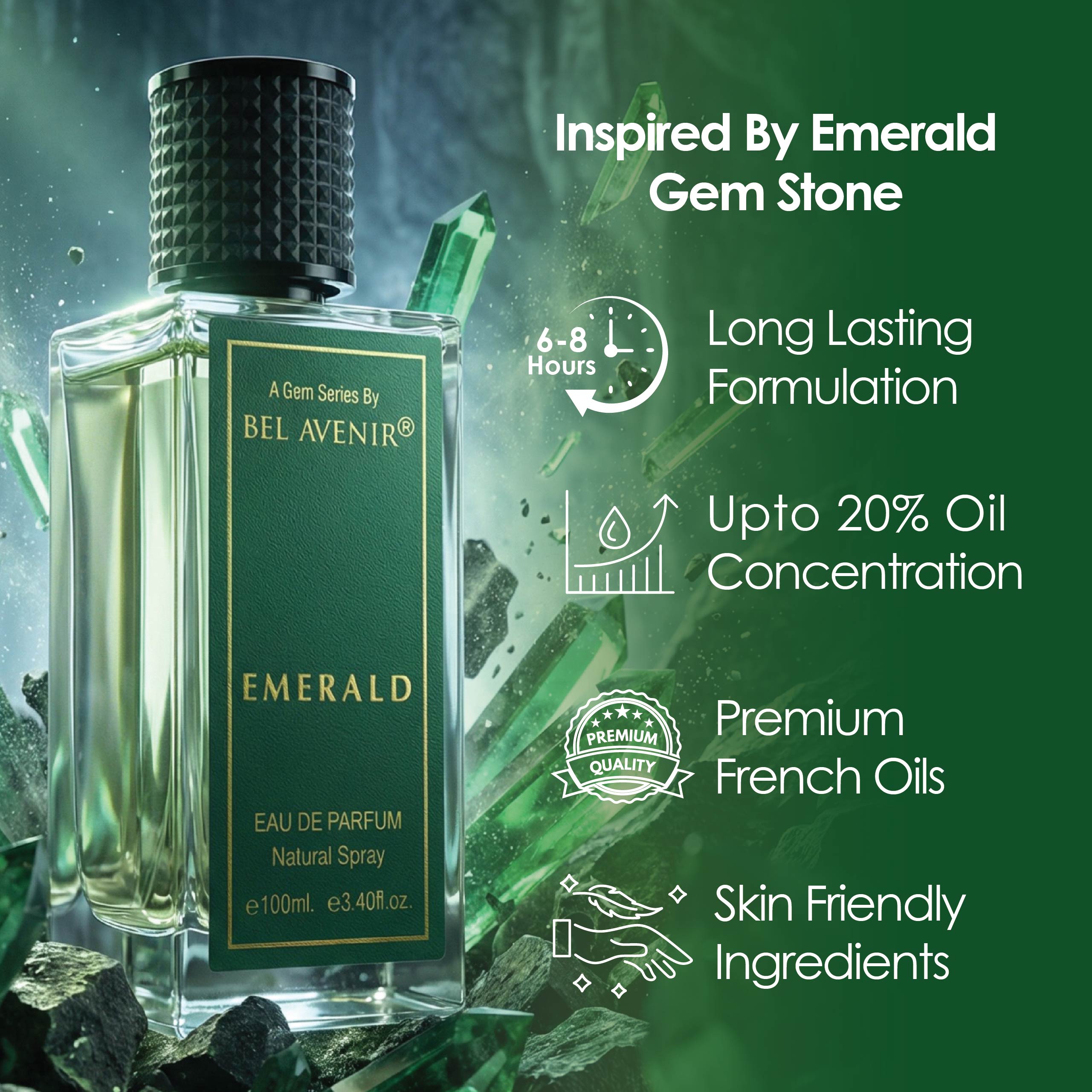 EMERALD - A gem series by Bel Avenir (100ml)