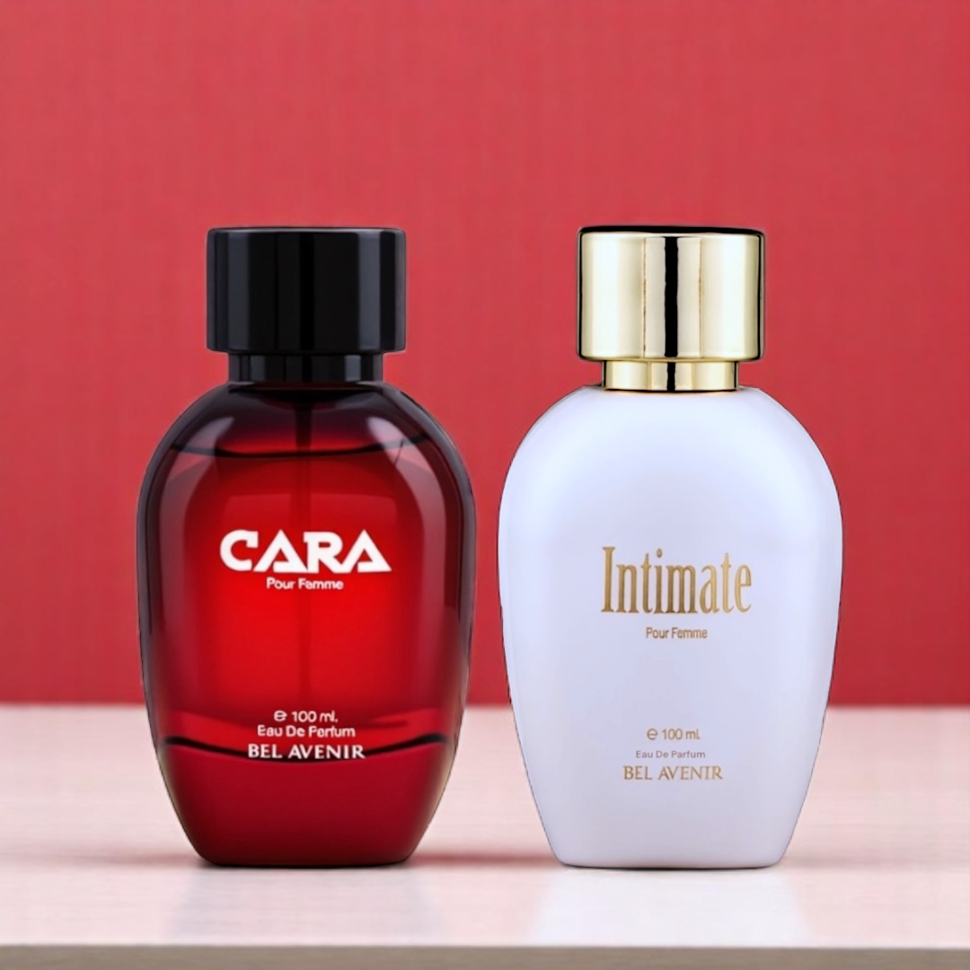 Day to Night perfume combo (Intimate & Cara)- 2x 100ml