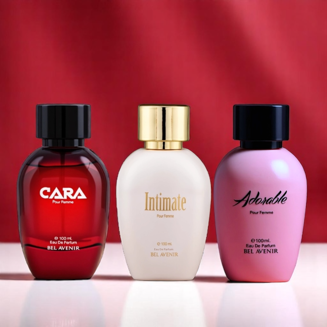 Everyday women perfume combo of 3 (Intimate, Adorable, Cara)- 3 x 100ml