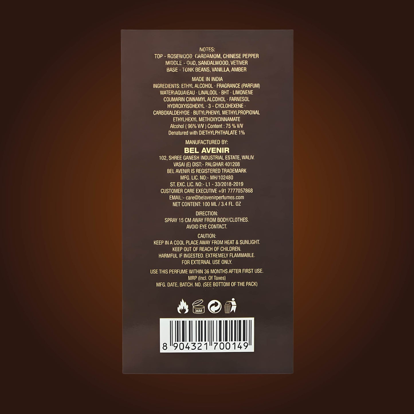 OUD DE BOIS Men - 100ml