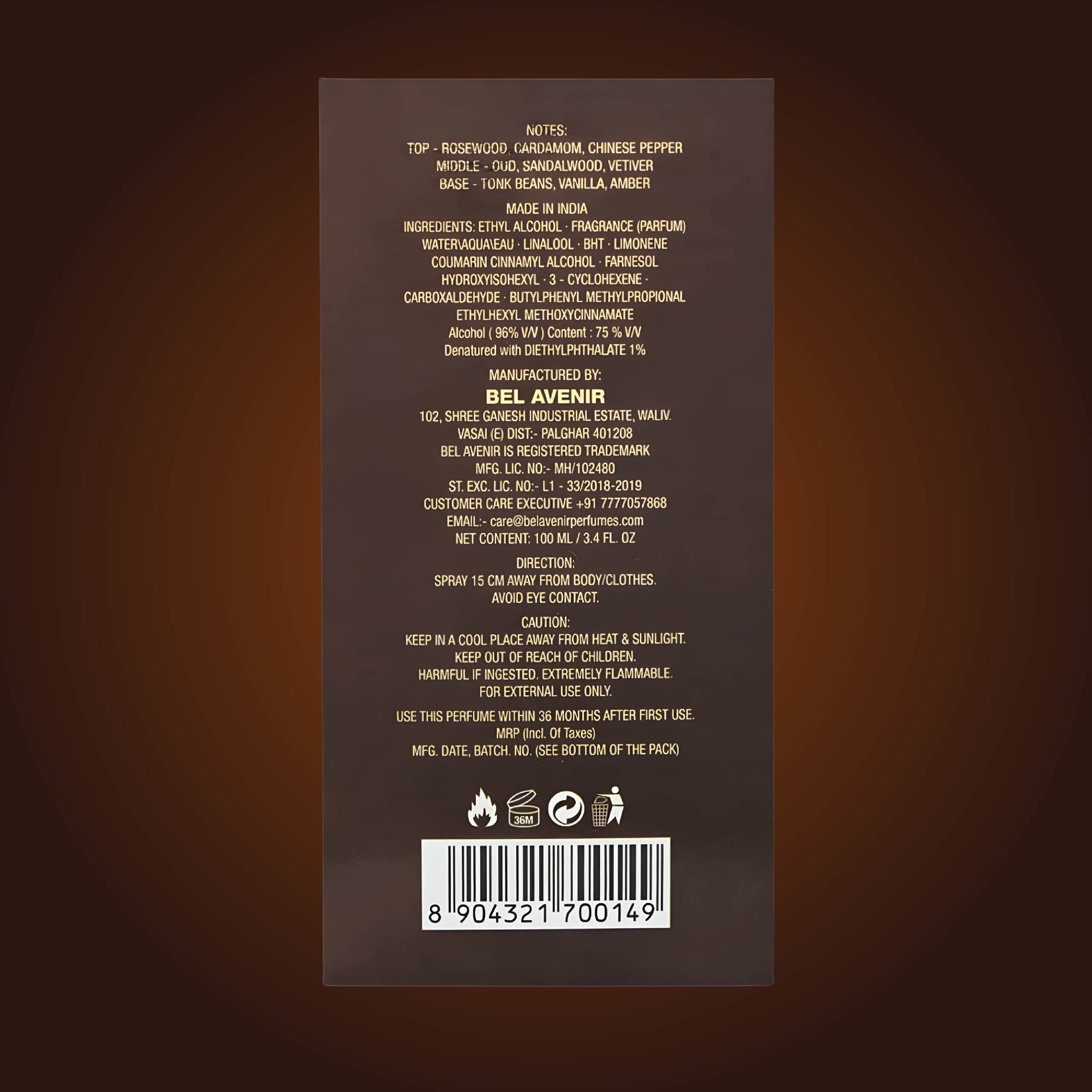 OUD DE BOIS Men - 100ml