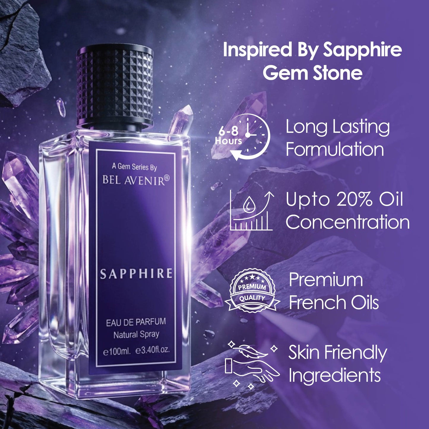 SAPPHIRE - A gem series by Bel Avenir (100 ml)