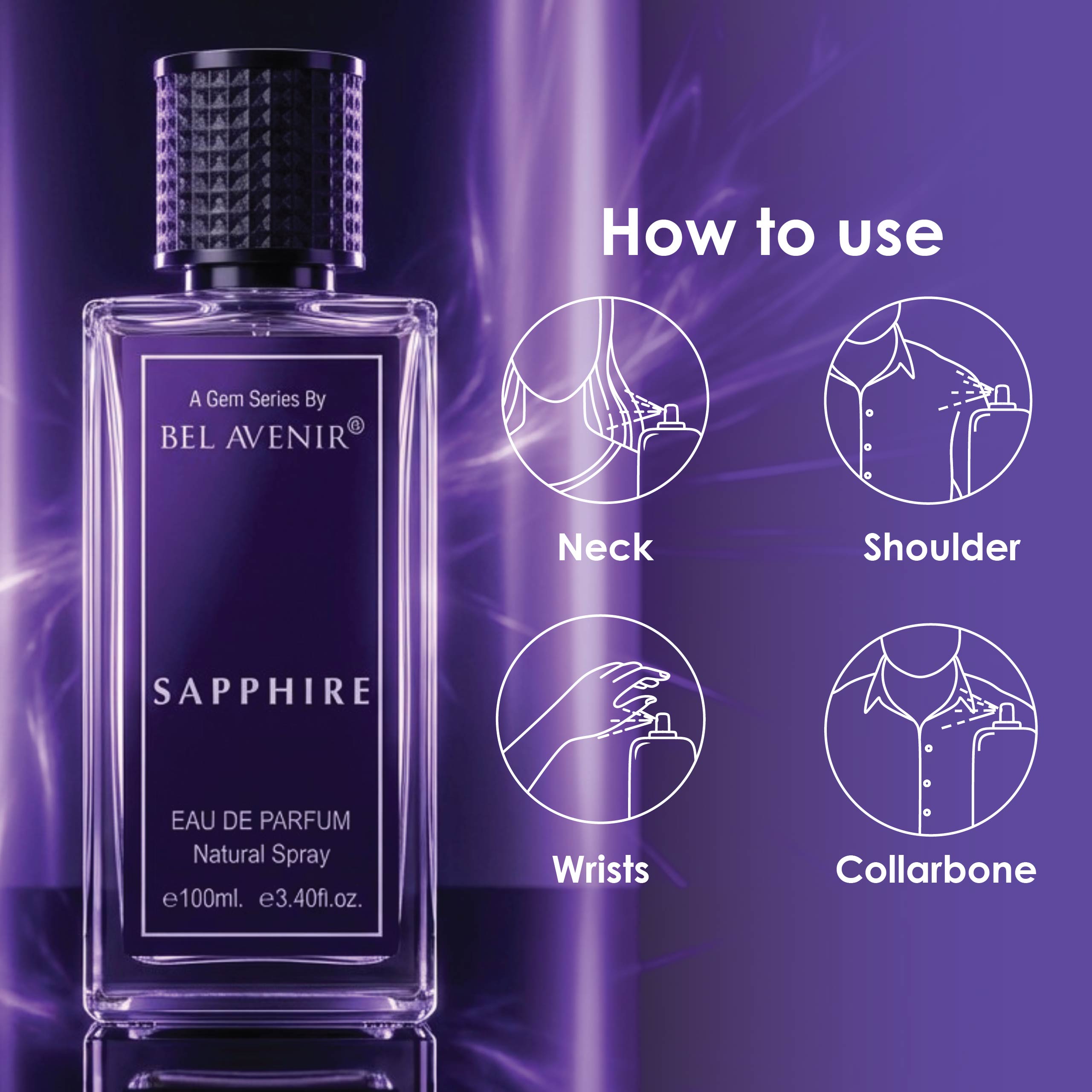 SAPPHIRE - A gem series by Bel Avenir (100 ml)