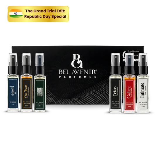 Bel Avenir's luxury long lasting pocket gift set for Men - 8ml each